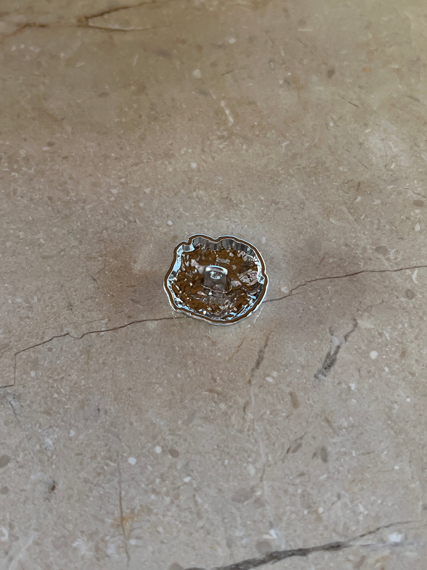 Amelia button silver