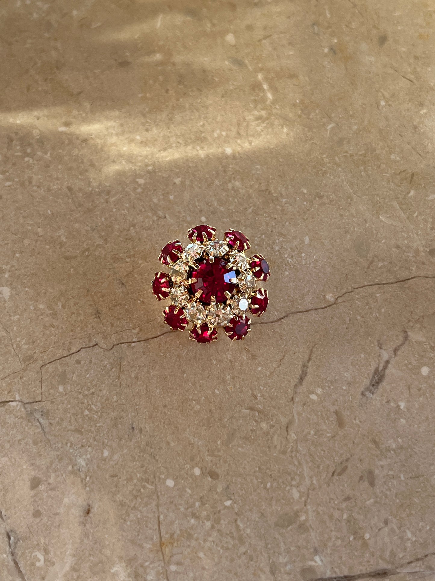 Gigi button burgundy