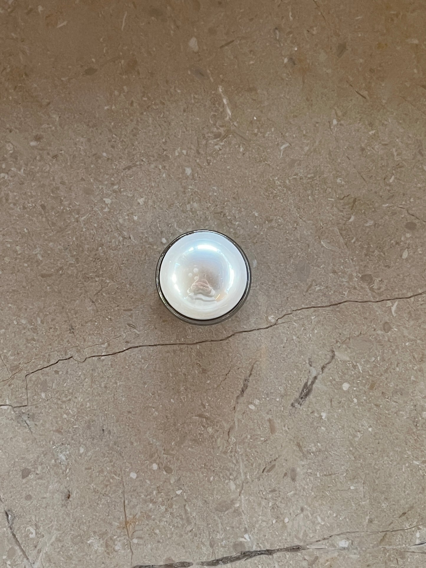 Allison button cover silver