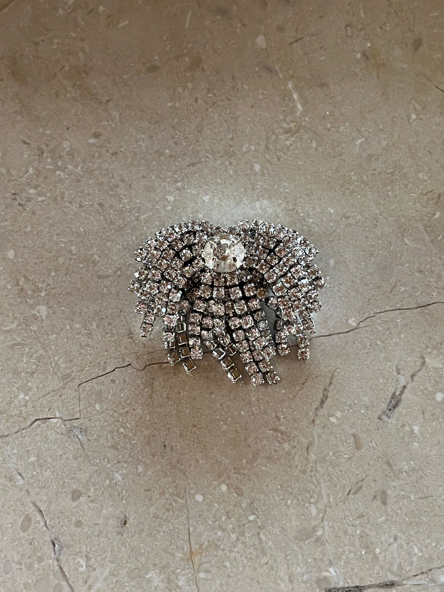 Faith button cover silver