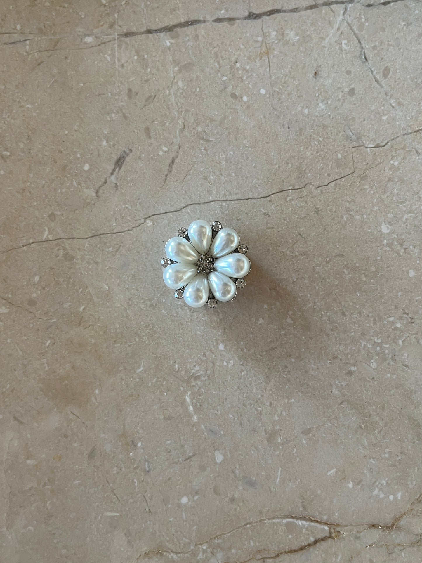 Sadie button cover silver