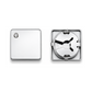 Four Silver Button Cover | One set