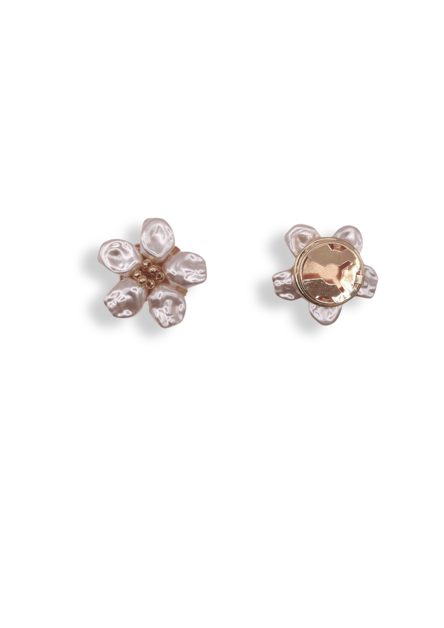 Pearl flower button cover | One set