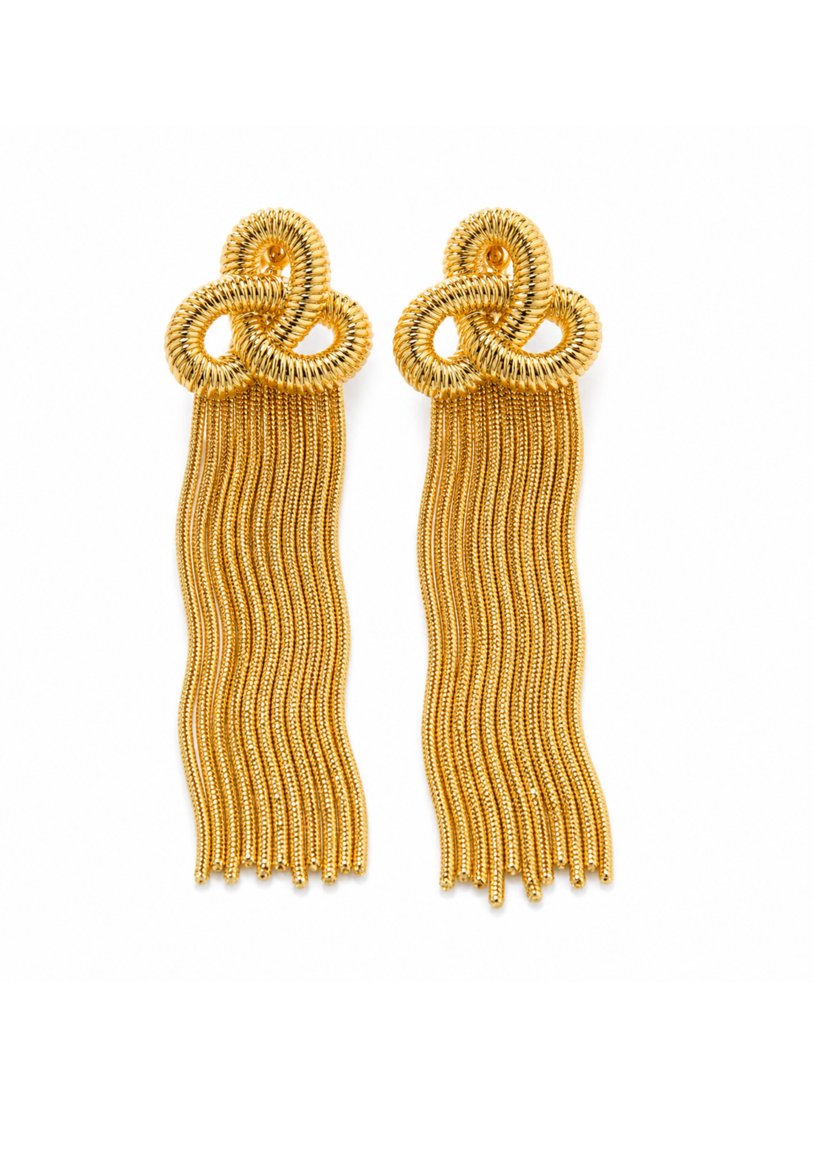 Golden Cascade Earrings