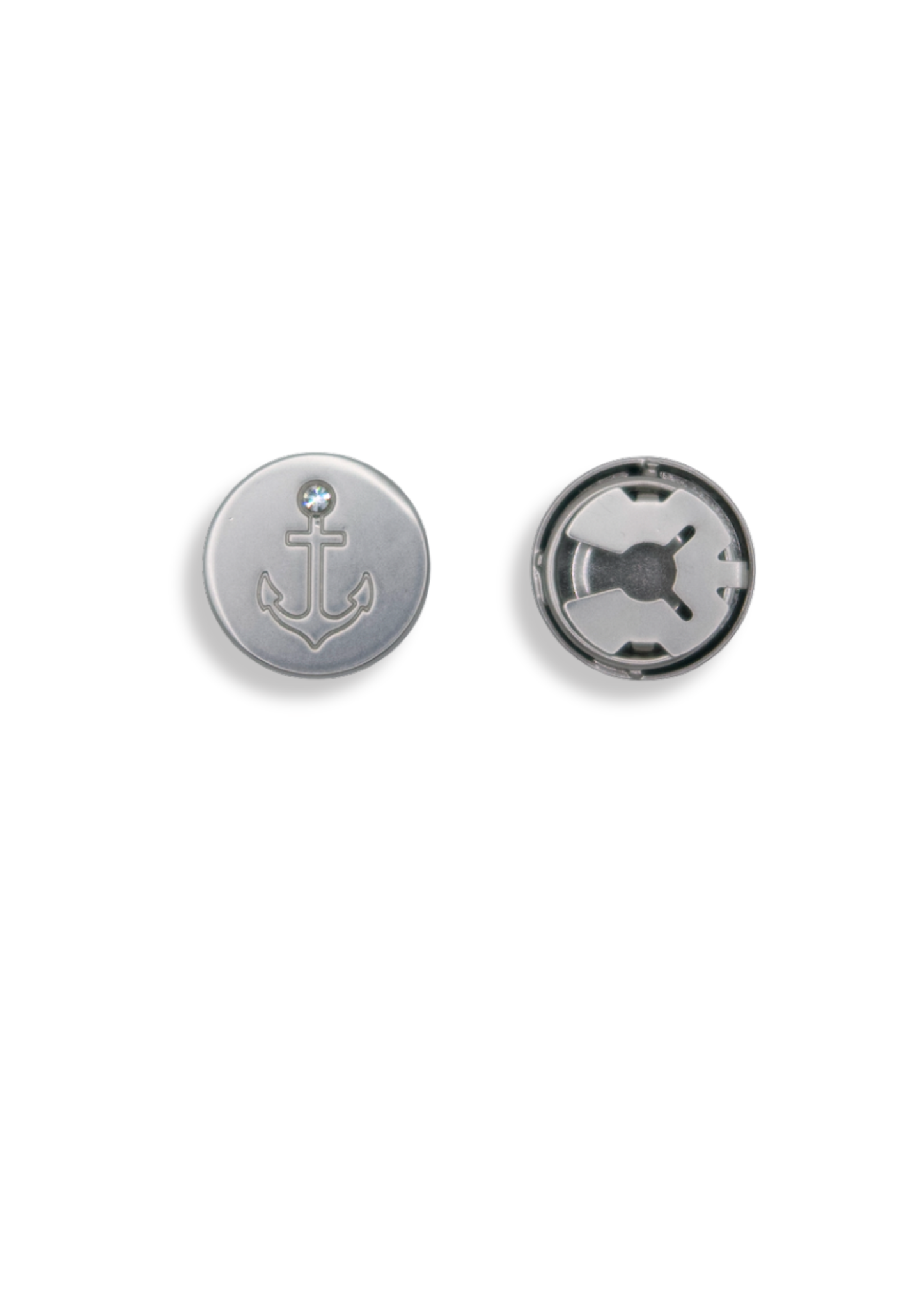 Anchor Silver Button Cover | One set