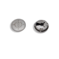 Compass Silver Button Cover | One set