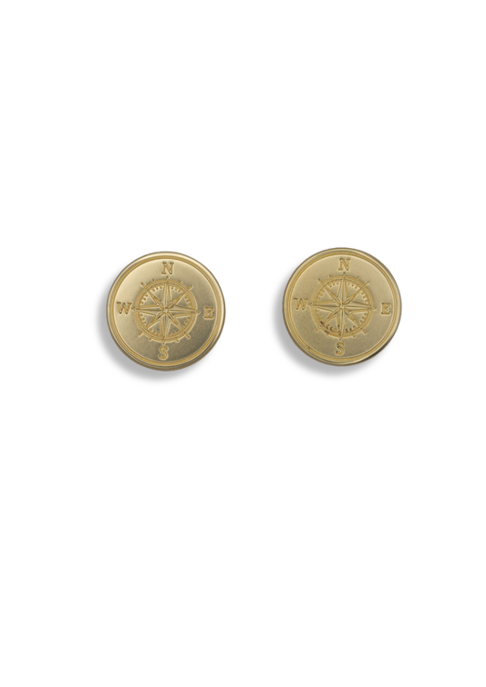 Compass Gold Button Cover | One set