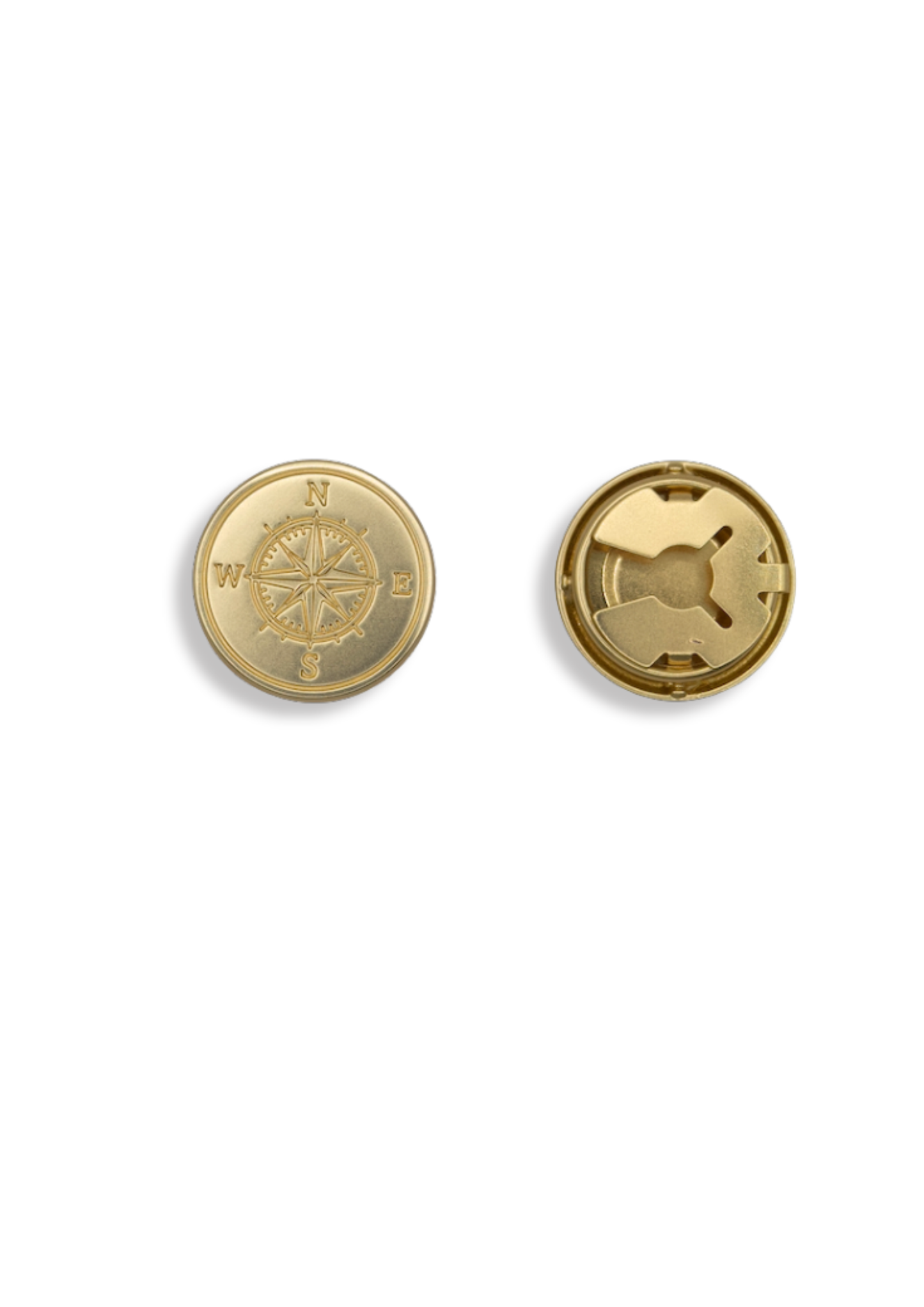 Compass Gold Button Cover | One set