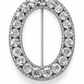 The Shape Buckle Crystal silver