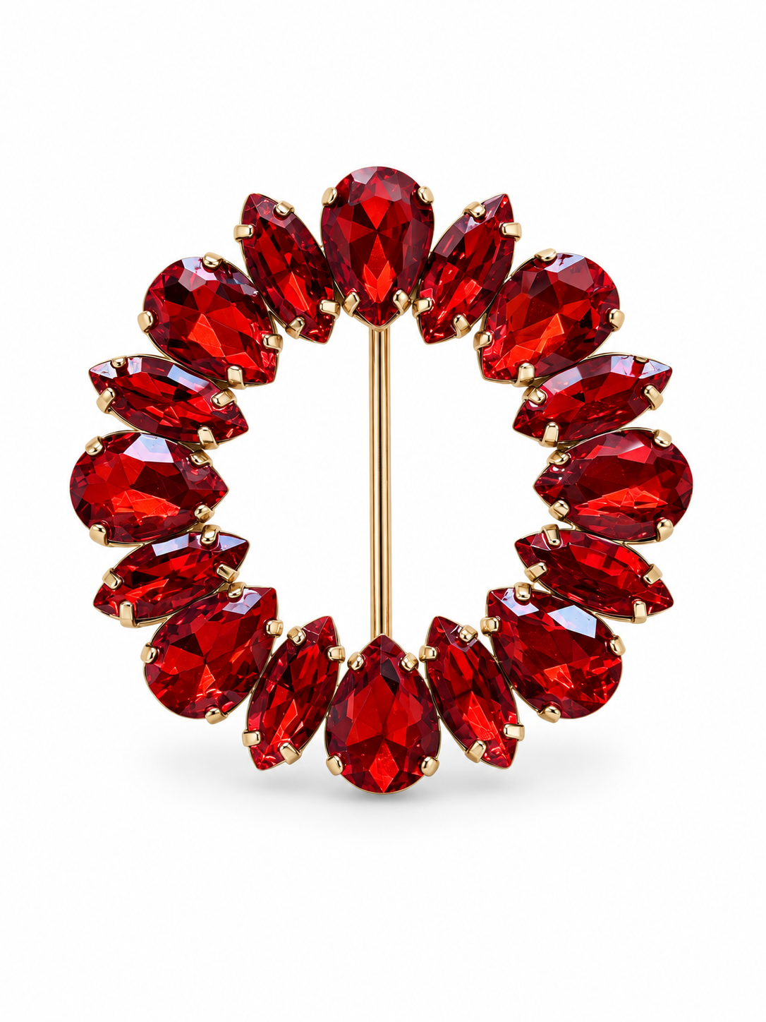 The Shape Buckle Petal red