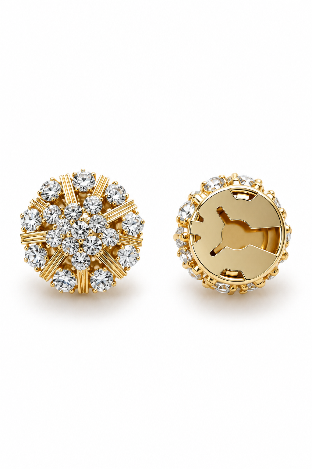 Stella button cover clear front and back