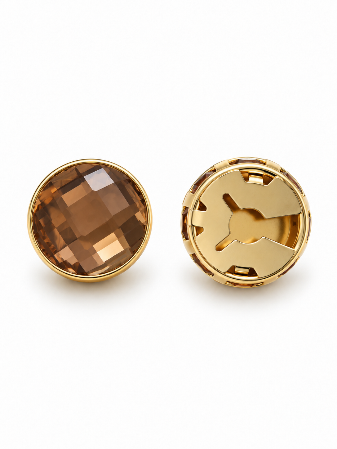 Grace Citrine button cover front
