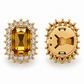 Grace Citrine button cover | One set