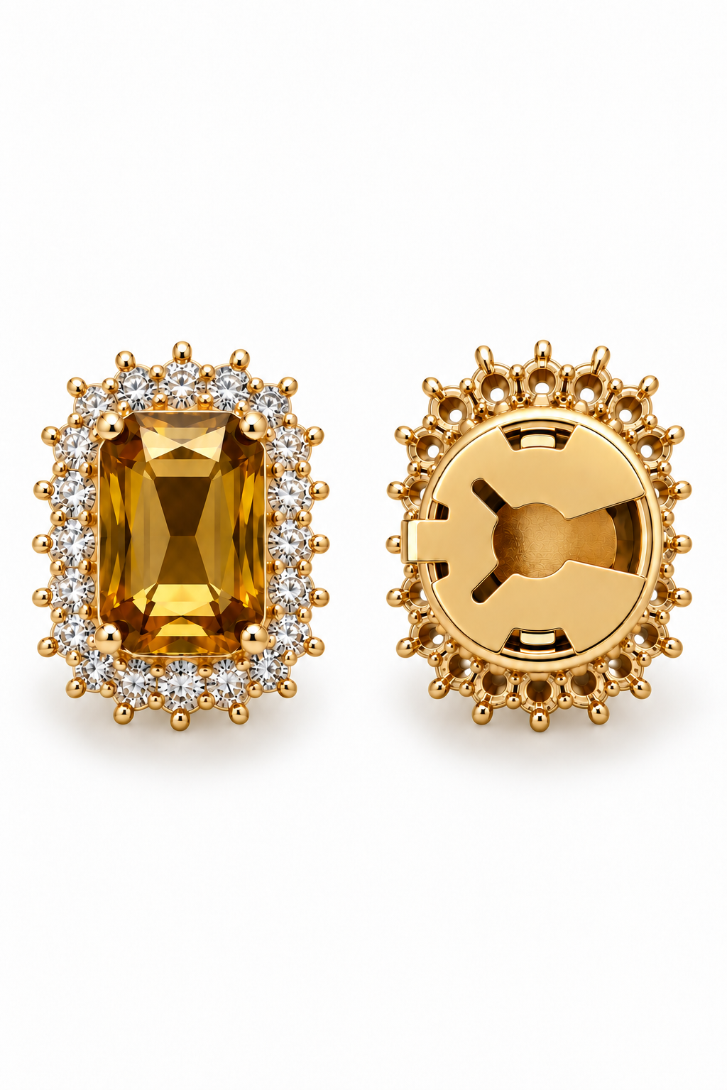 Grace Citrine button cover | One set