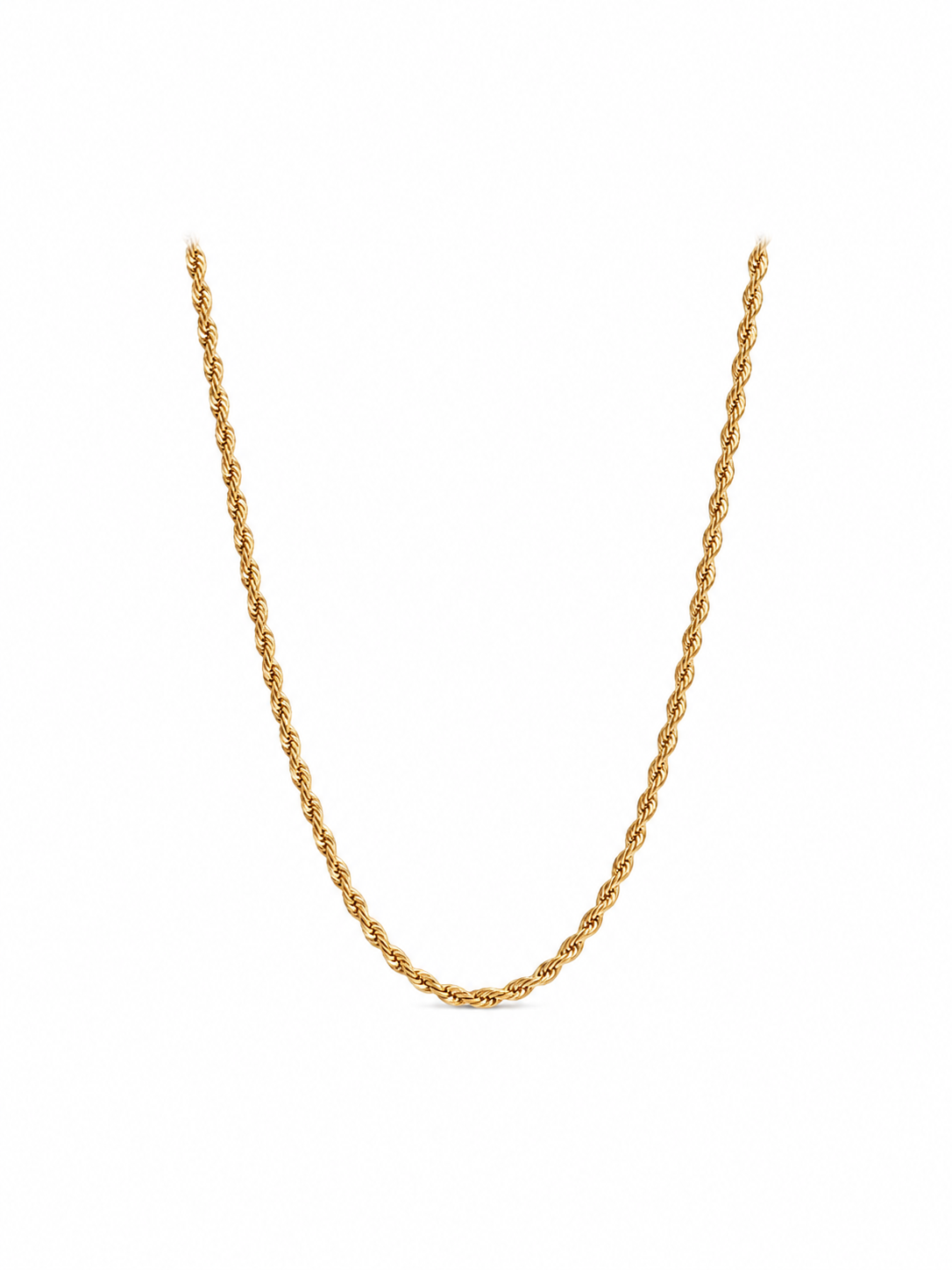 Rope Chain Necklace in gold