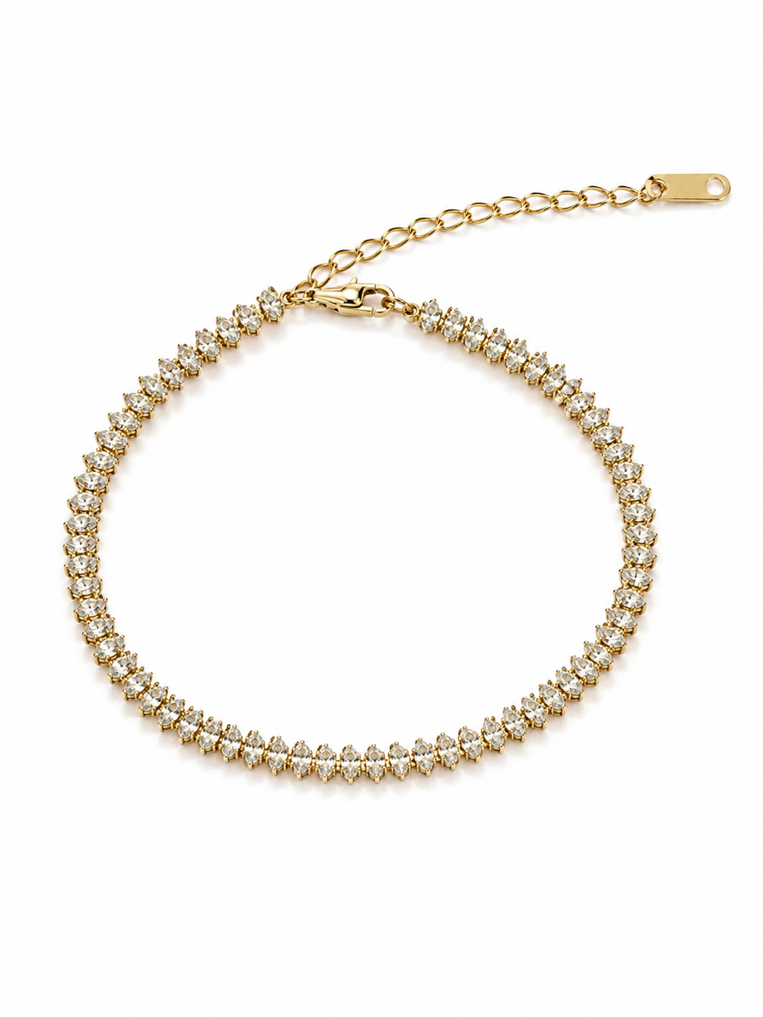 Marquise Tennis Bracelet in gold