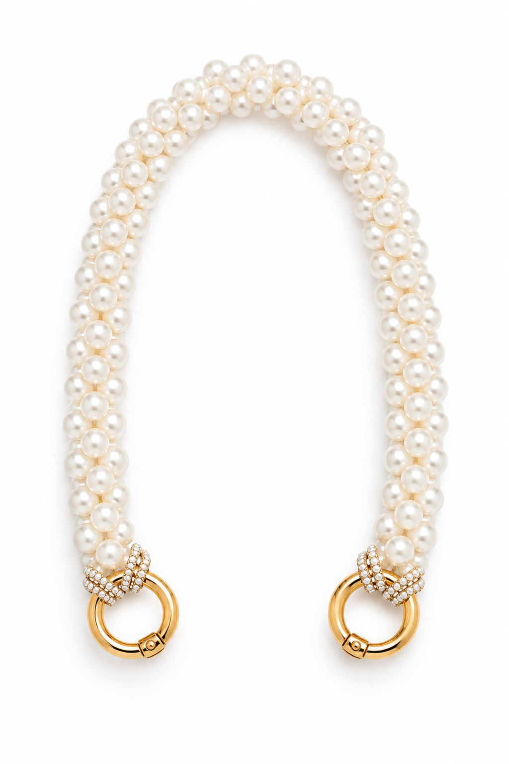 Pearl Bag Strap gold