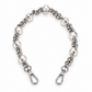 Pearl Chain Bag Strap silver