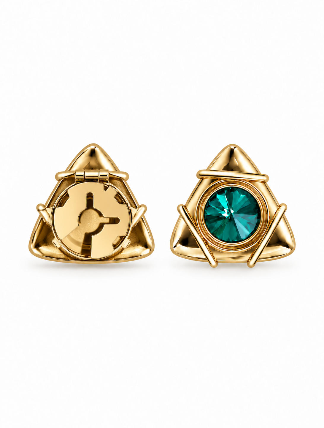 Vintage Emerald button cover | One set