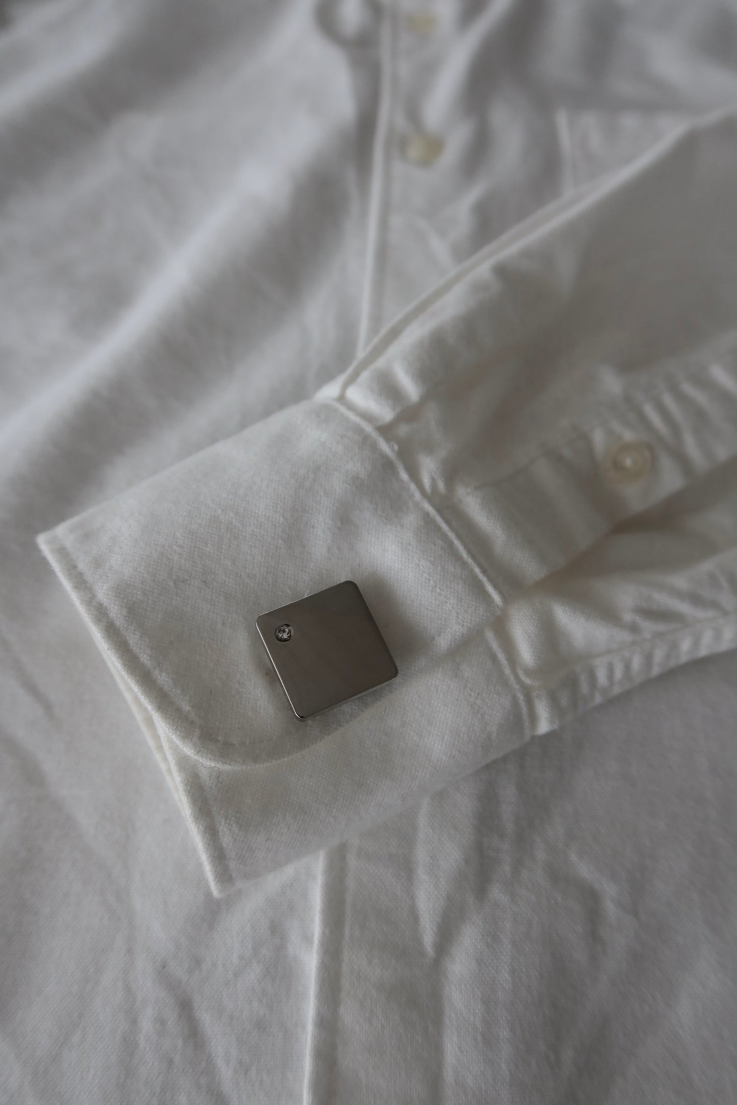 Four Silver Button Cover | One set