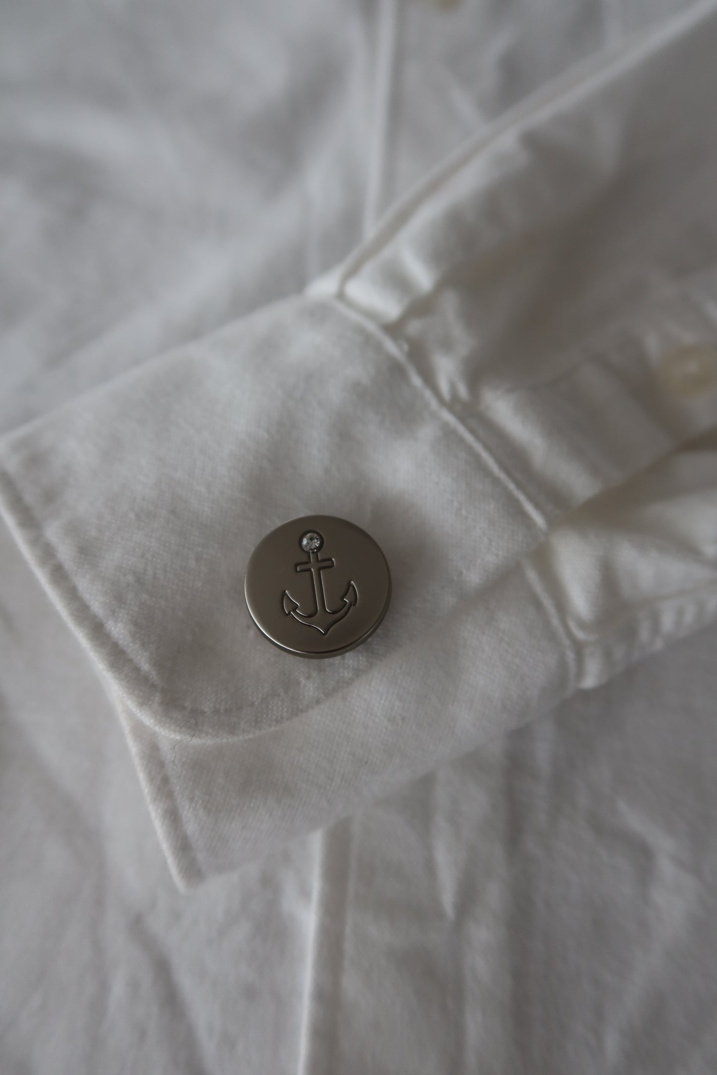 Anchor Silver Button Cover | One set