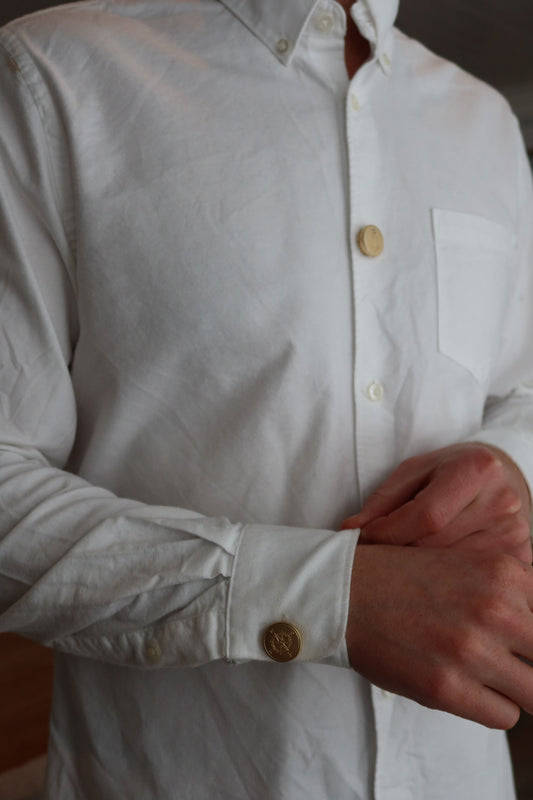 Compass Gold Button Cover | One set