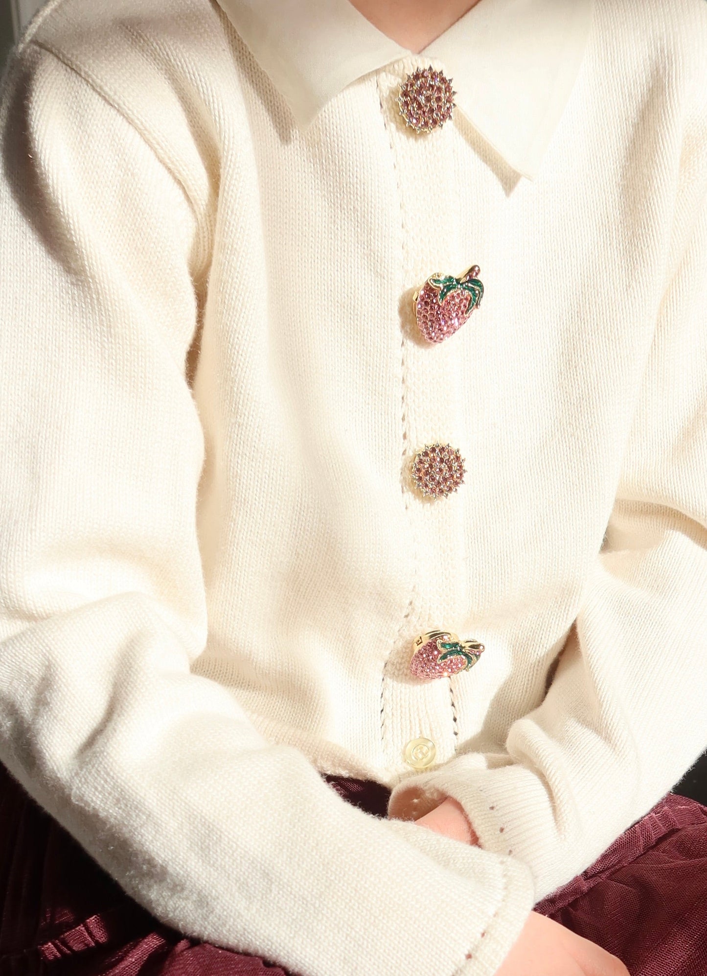 Strawberry button cover | One set