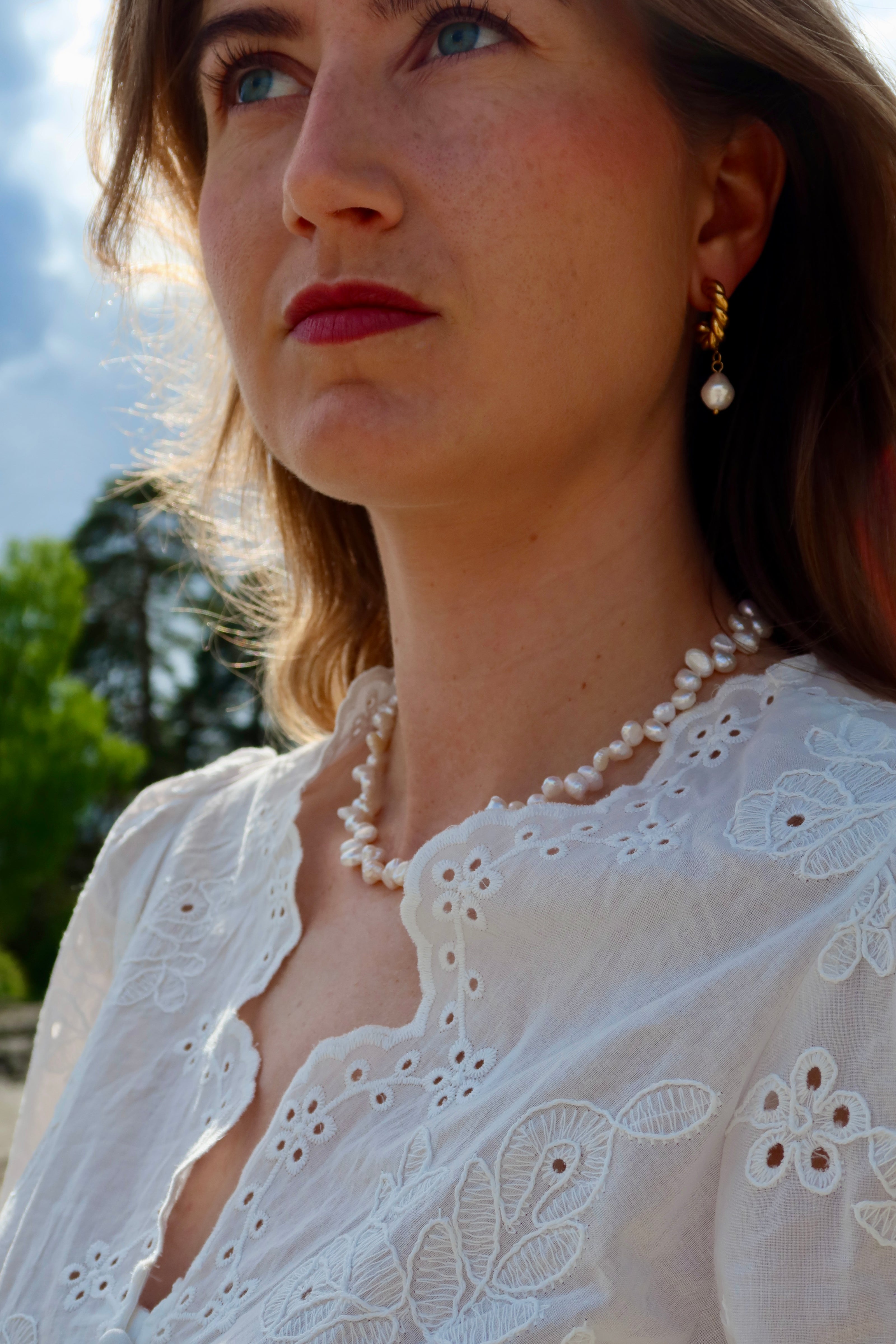 Pearl Twist Earrings