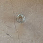 Poppy button silver