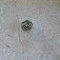 Poppy button silver