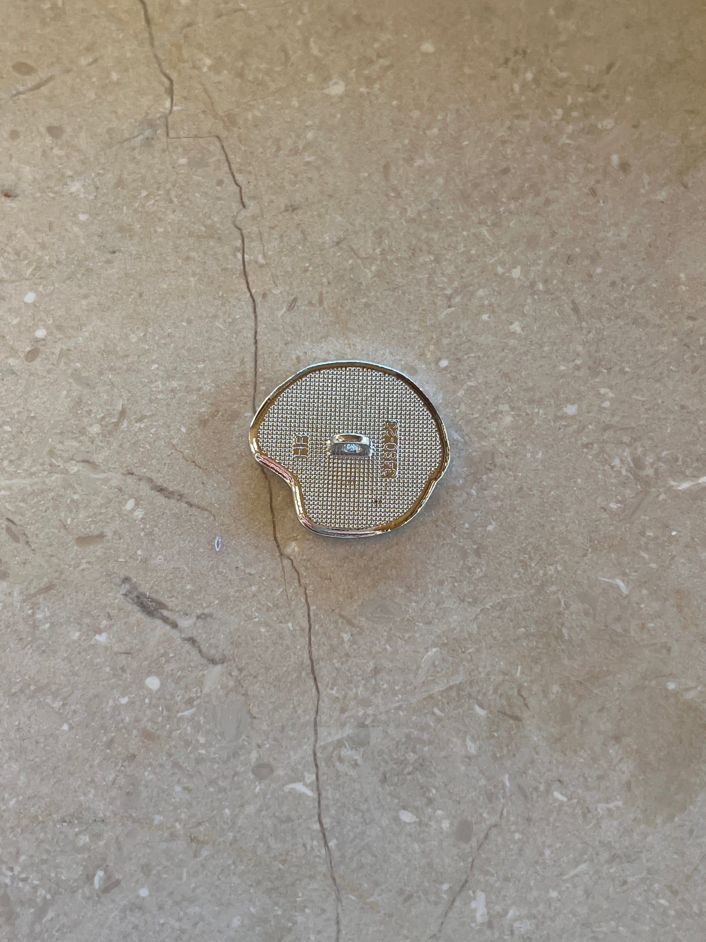 Thea button silver