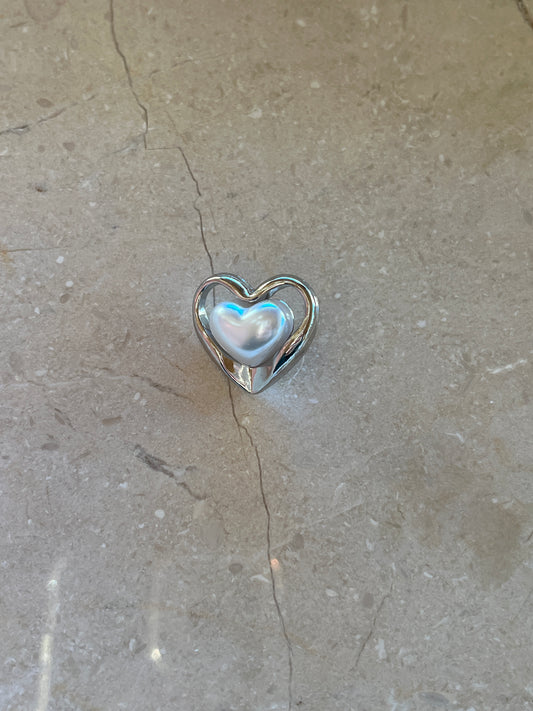 Mille button silver