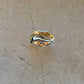 Bay button gold big