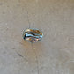 Bay button silver big