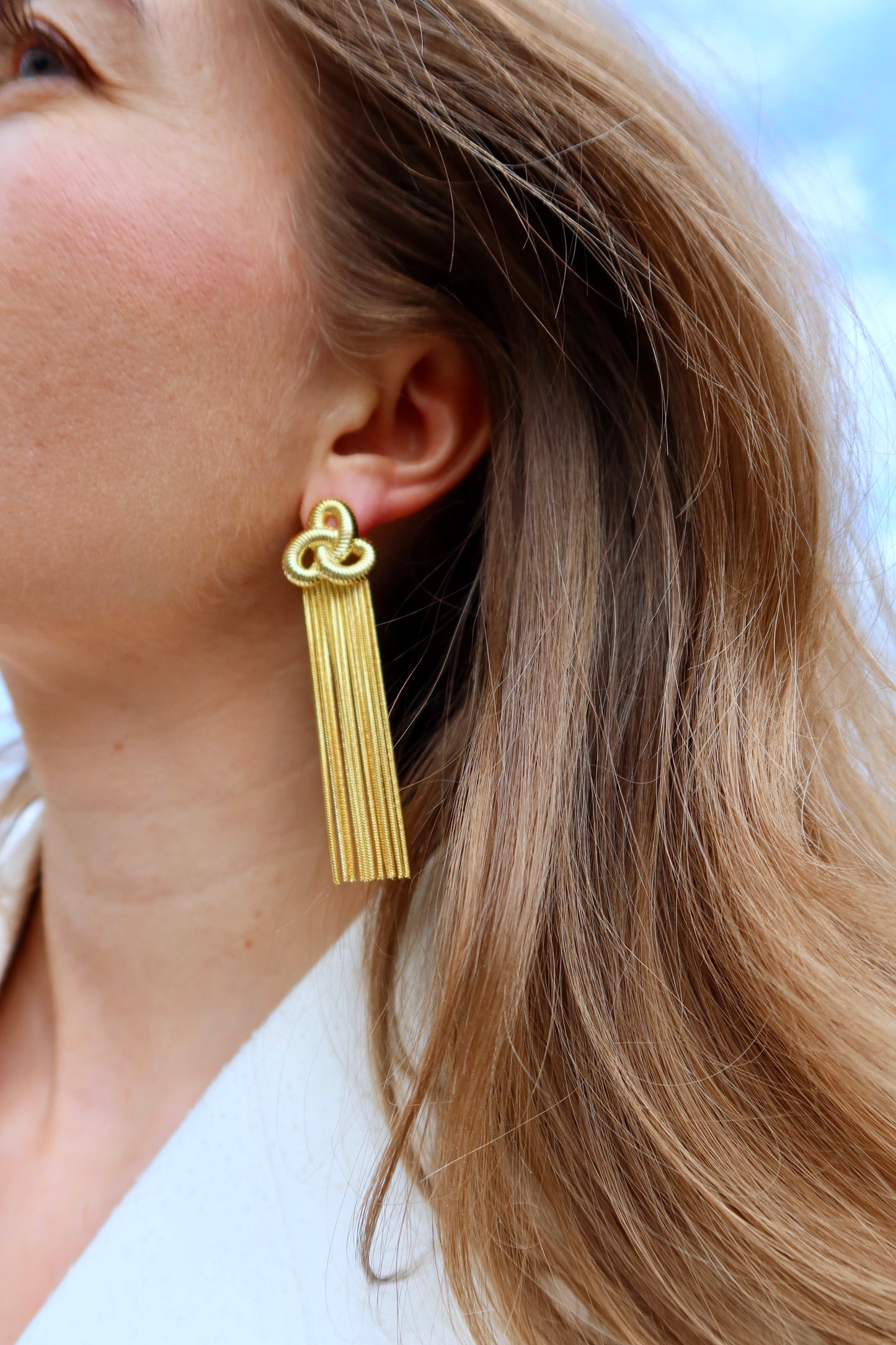 Golden Cascade Earrings