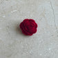 Winter rose button red