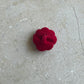 Winter rose button red