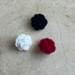 Winter rose button red