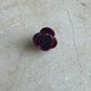 Christmas Rose button burgundy