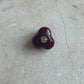 Christmas Rose button burgundy