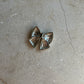 Bow button silver