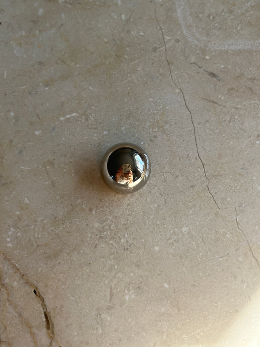 Turid button silver