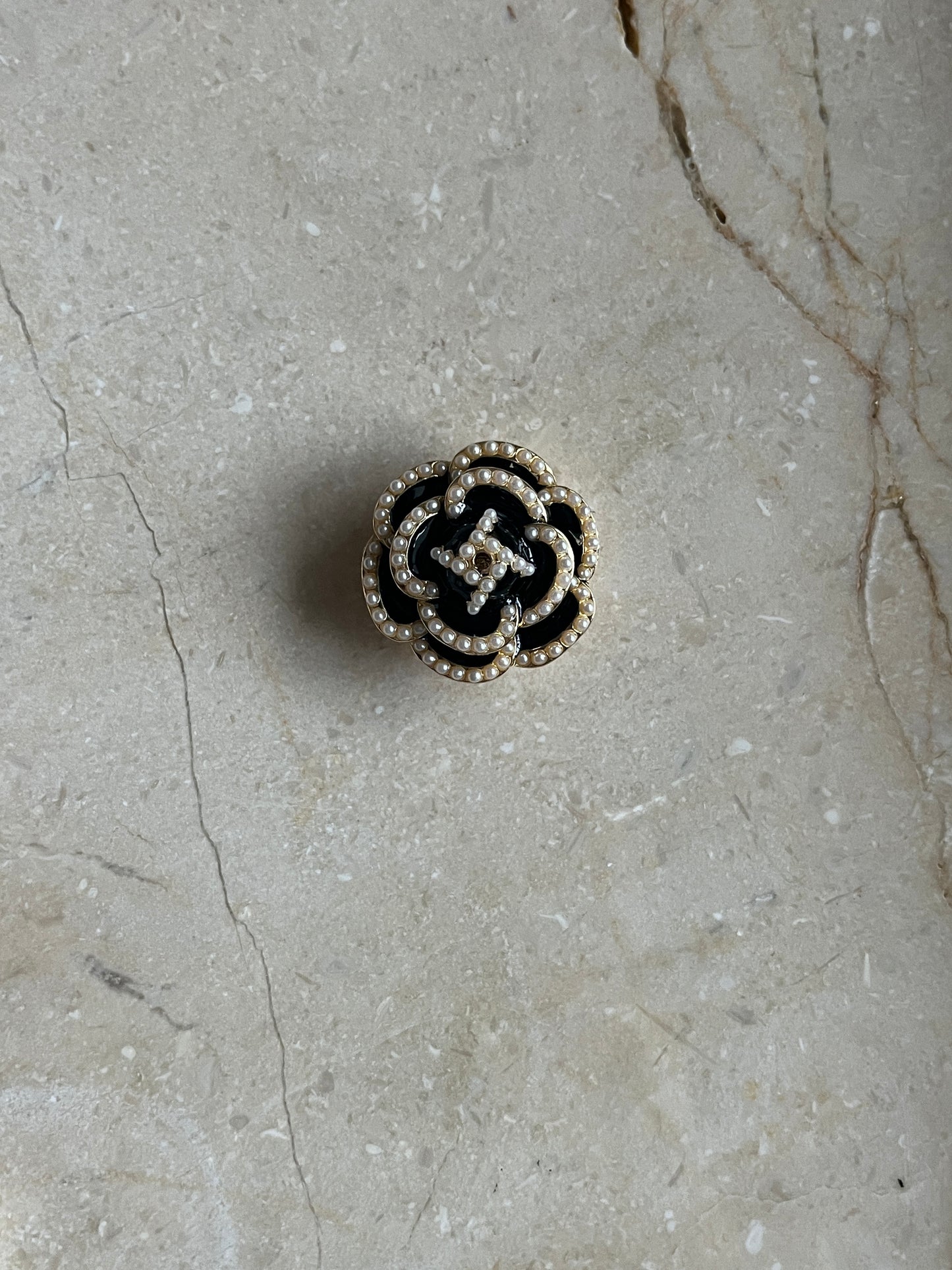 Peal rose button cover