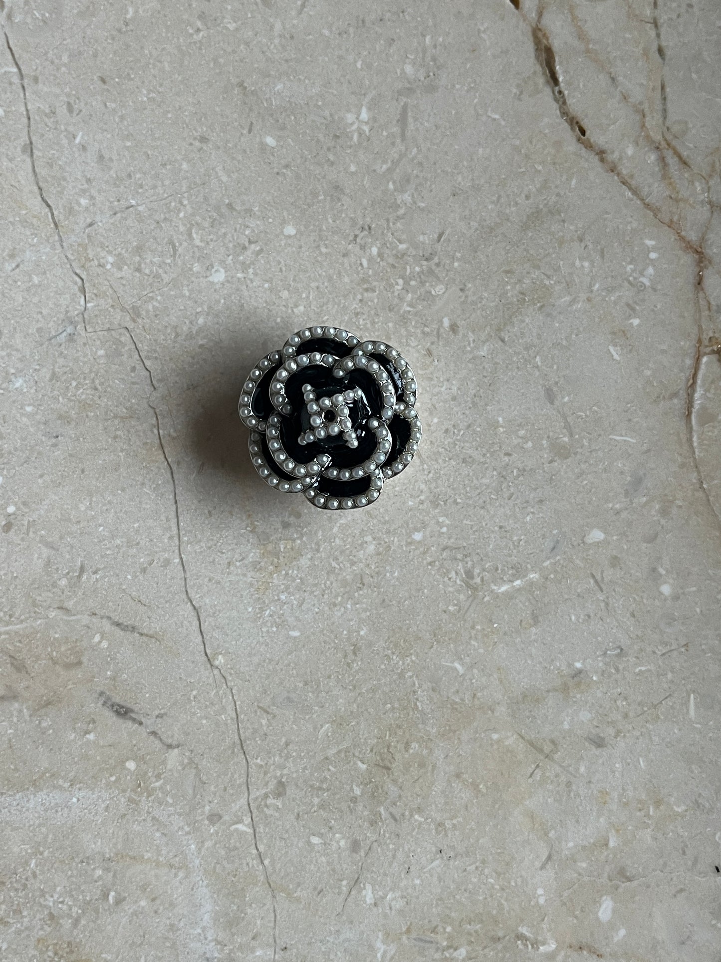 Peal rose button cover