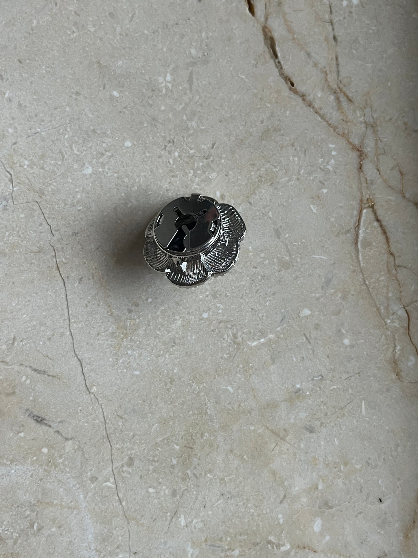 Peal rose button cover