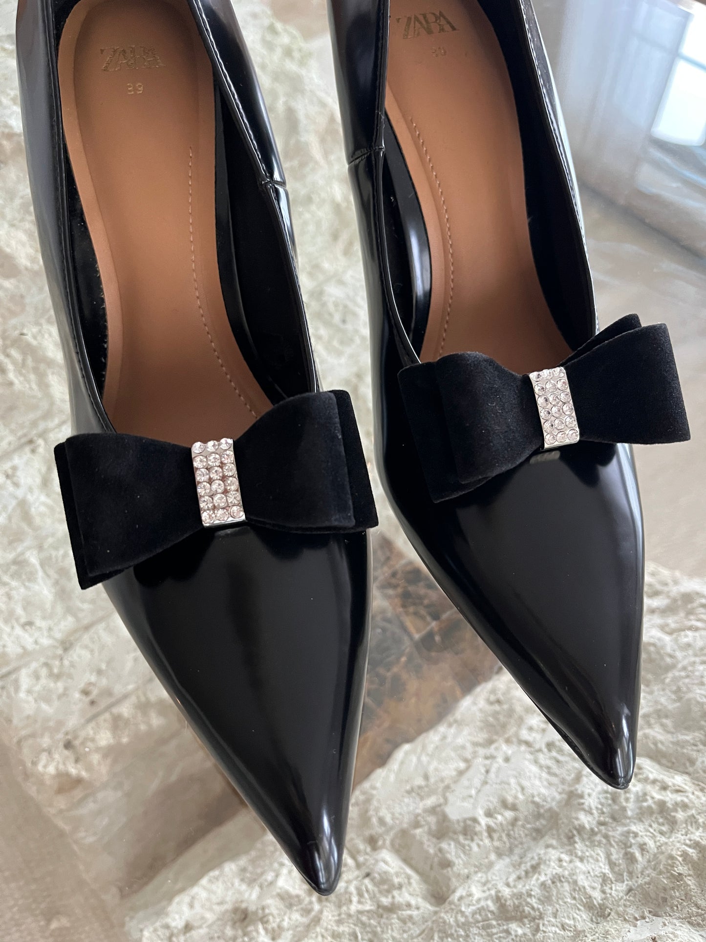 Velvet Bow Shoe Buckles