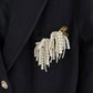 Vintage Charms Brooch gold large