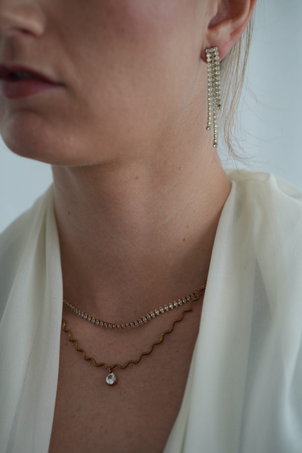 Marquise Tennis Necklace