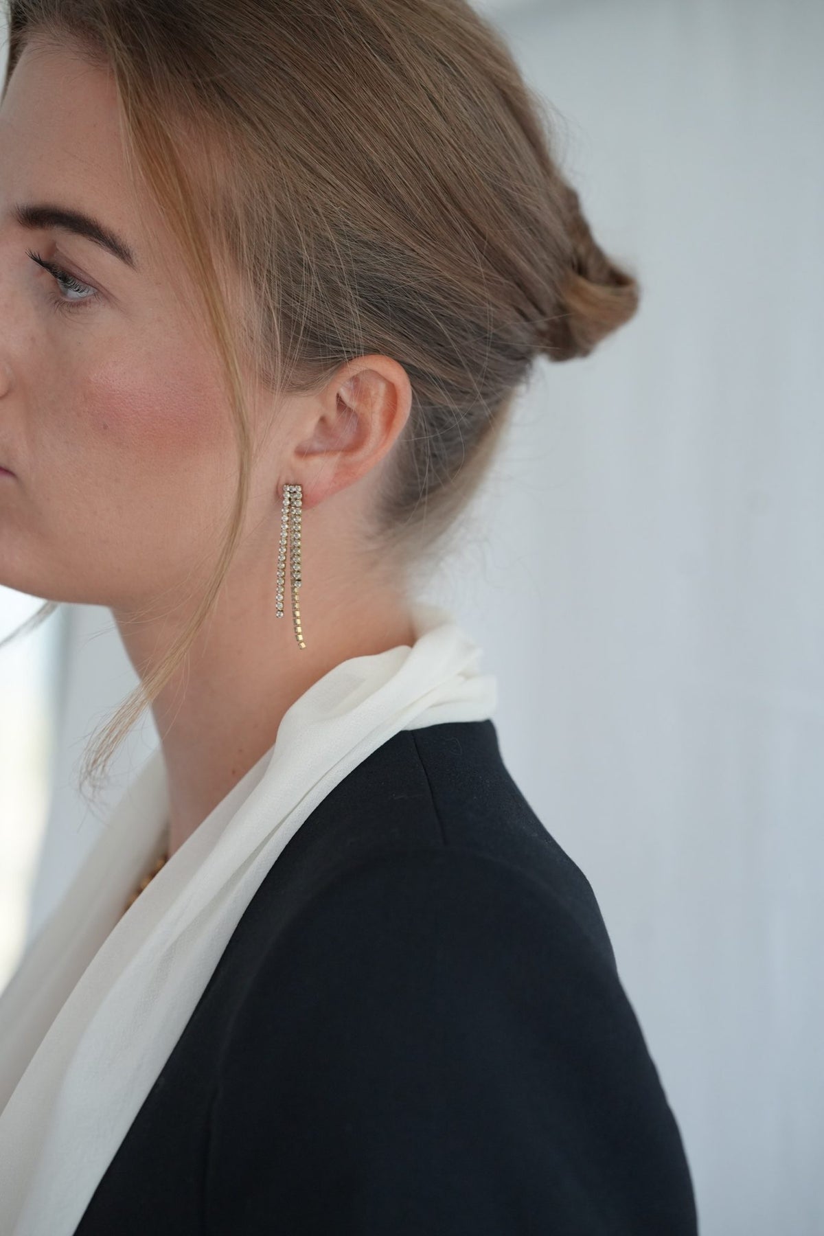 Crystal Strand Earrings