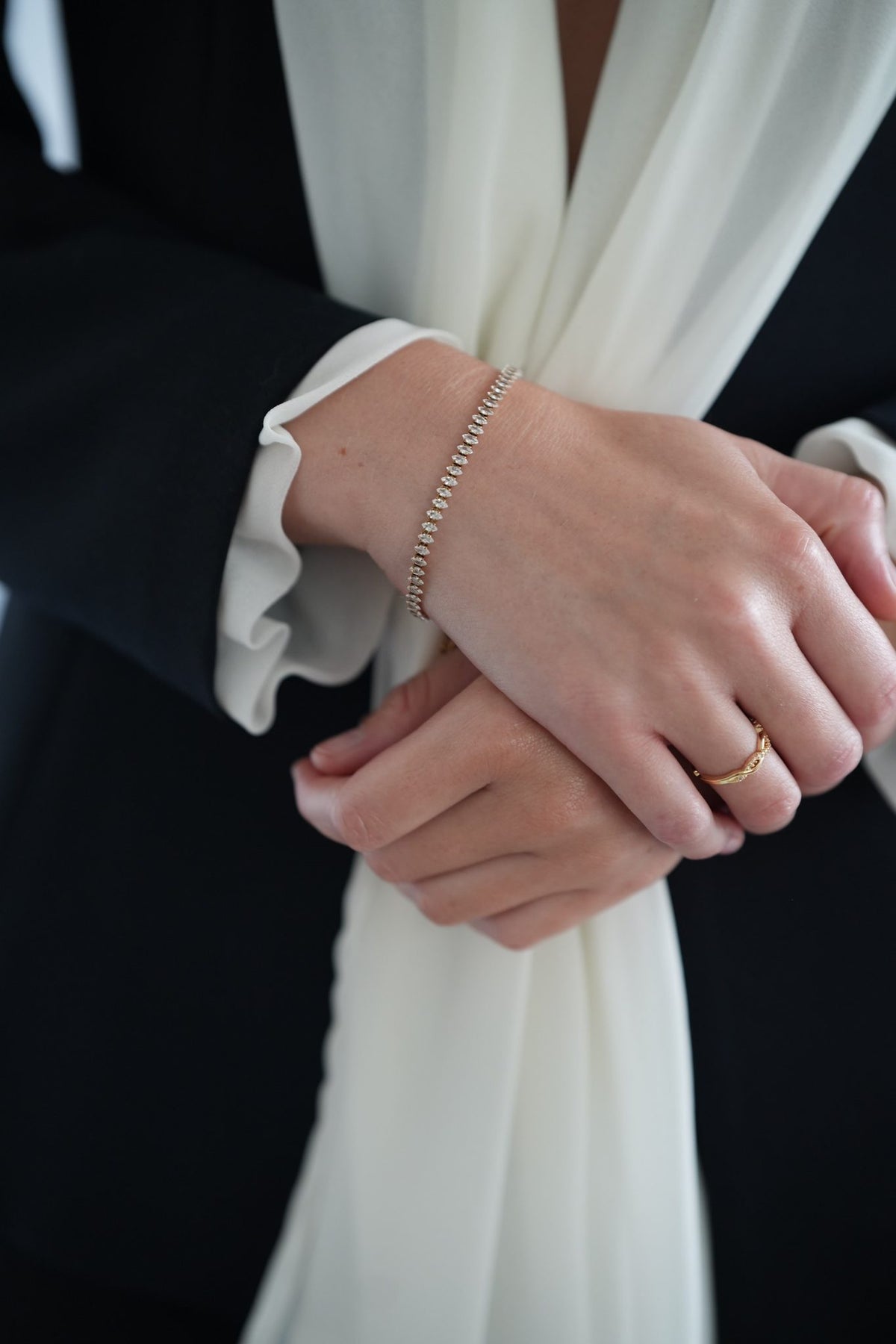 Braided Crystal Ring